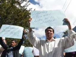 Simpatizantes de Efraín Ríos Montt participan en una manifestación en apoyo del exdictador. AFP / J. Ordonez