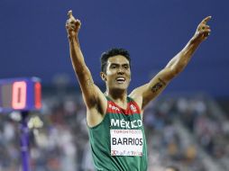 Barrios tiene un tiempo de 13:46.47 minutos, seguido del estadounidense David Torrence por unos segundos. AP / M. Humphrey