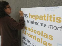El lema de este año de la Secretaria de Salud es 'Prevenir la hepatitis, actuar ya'. NTX / ARCHIVO