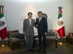 El titular de la Segob refrenda el apoyo federal para los trabajos relativos al Día Internacional del Tsunami. TWITTER / @SEGOB_mx