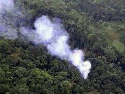 Autoridades aseguran que el helicóptero no fue abatido desde tierra. EFE /