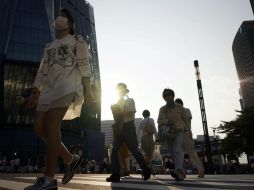 Entre el 27 de julio y 2 de agosto,  aproximadamente 11 mil 672 nipones sufrieron golpes de calor o deshidratación. EFE / F. Robichon