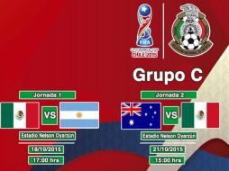 La escuadra mexicana también enfrentará a Australia y Alemania. TWITTER / @FMF
