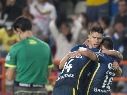 Un gol de Benedetto y un doblete de Oribe Peralta en los últimos 15 minutos del partido les dieron la victoria. MEXSPORT / O. Aguilar