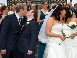 Desde el 26 de Junio el Tribunal de EU declaró constitucionales estas uniones. AFP / ARCHIVO