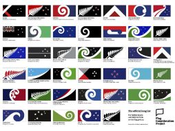 El comité elegirá cuatro diseños finales para mediados de septiembre. Los neozelandeses votarán en un referéndum en noviembre. AP /