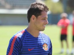 Javier Hernández no tuvo minutos en el primer juego de los Red Devils. TWITTER / @ManUtd_Es