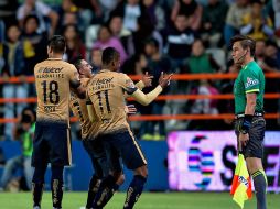 Pumas de la UNAM termina con racha de cinco partidos sin ganar como visitante en el Apertura 2015. MEXSPORT / R. Maya
