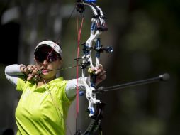 La arquera mexicana sumó la octava presea a su cuenta personal en este tipo de competencias. MEXSPORT / O. Martínez