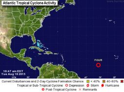 Los meteorólogos prevén que mantenga esta dirección durante las próximas horas. ESPECIAL / nhc.noaa.gov
