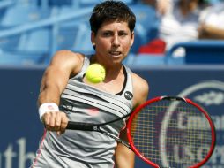 La tenista española se despidió en las primeras de cambio. EFE / T. Maury