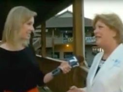 La periodista y el camarógrafo fueron asesinados cuando transmitían en vivo. AFP /