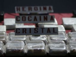 La carga estaba repartida en cinco mochilas y empaquetada por separado. NTX / ARCHIVO