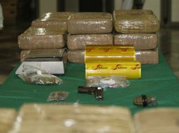 Mil 157 kilos con 450 gramos de mariguana quedaron a disposición de las autoridades. EL INFORMADOR / ARCHIVO