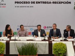 Este lunes, formaliza el proceso de entrega-recepción de la administración entrante y saliente de Cuernavaca. TWITTER / @moralesbarud