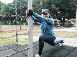 Cecilia Sánchez. A sus 30 años de edad ha adoptado la práctica del deporte para mejorar su salud. ESPECIAL /