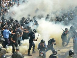 El enfrentamiento es el más graves en Kiev desde el levantamiento de 2013 que terminó con la caída del presidente Viktor Yanukovich. AFP / G. Savilov