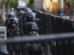 Grupos antimotines resguardan en espera de las protestas sociales. EL INFORMADOR / ARCHIVO