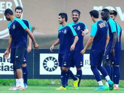 La presencia de Jesús Corona (c) fue la novedad de la práctica. INSTAGRAM / @jesusmanuel10