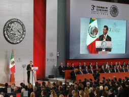 En su Tercer Informe, se compromete a refrendar buena imagen de México. NTX / J. Pazos