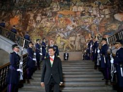 Enrique Peña Nieto emitió un mensaje de más de dos horas en Palacio Nacional. FACEBOOK / EnriquePN