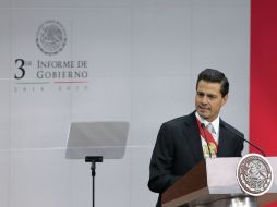 Este miércoles, el Presidente Enrique Peña Nieto rindió su Tercer Informe de Gobierno. EFE / J. Méndez