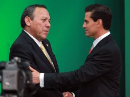 Zambrano afirma que le dijo a Peña Nieto que lo mismo que mencionó desde Palacio Nacional lo pudo haber dicho desde el Congreso. NTX / J. Pazos