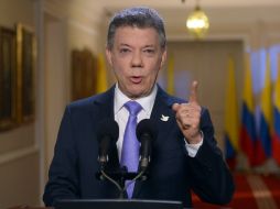 Santos hizo el anuncio al final de un Consejo de Ministros Extraordinario que sesionó en la ciudad de Cúcuta. EFE / J. Bello