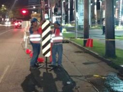 Personal técnico y operativo del SIAPA, trabaja en coordinación con la Secretaría de Movilidad. FACEBOOK / Siapa Gdl