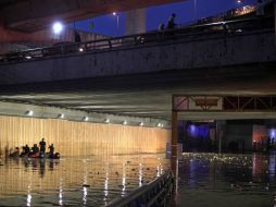 El bajopuente de San Jerónimo y Periférico, el punto más afectado por las precipitaciones que ocurrieron este jueves. SUN / I. Stephens