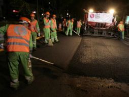 Obras se realizan a partir de las 23:00 horas y finalizan a las 05:00 horas. TWITTER / @ManceraMiguelMX