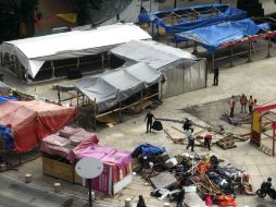 No tienen previsto levantar el campamento hasta que se tenga la mesa de negociación nacional. SUN / F. Ramírez