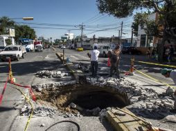 El repunte de estos socavones se incrementó desde mayo. EL INFORMADOR / ARCHIVO