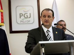 Rodolfo Ríos, en conferencia de prensa, explica que en las próximas horas se determinará su situación jurídica. AP / ARCHIVO