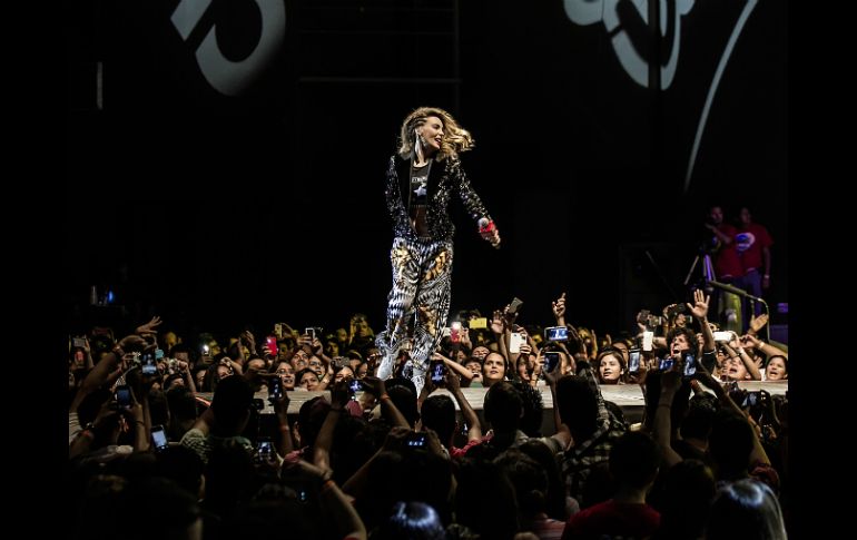 Belinda interpretó temas como ‘Bella traición’, ‘Muriendo lento’ y ‘Luz sin gravedad’. EL INFORMADOR / ARCHIVO