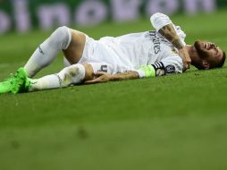 Ramos recibió una fuerte entrada de Stepanenko. AFP / J. Soriano