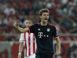 Müller anotó un doblete para los alemanes. AP / P. Giannakouris