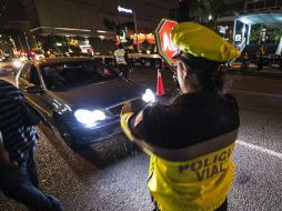 Durante la noche del pasado 15 de septiembre y madrugada del 16, se realizaron 983 pruebas de alcoholimetría. EL INFORMADOR / ARCHIVO