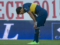 Tévez señaló que fue por el balón y no a lastimar a su compañero. AFP / A. Pagni