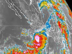 Marty presenta movimiento hacia el nor-noreste a 11 kilómetros por hora con vientos máximos sostenidos de 95 kilómetros por hora. TWITTER / @conagua_mx