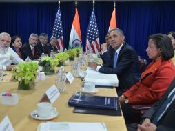 ''Se evitó una guerra potencial y el mundo es más seguro'', añadió Obama. AFP / M. Ngan