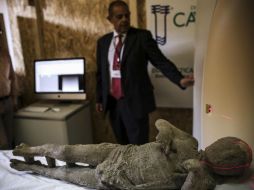 El proyecto comenzó el pasado agosto, en el marco de la restauración de algunos de los llamados calcos de Pompeya. EFE / C. Abbate