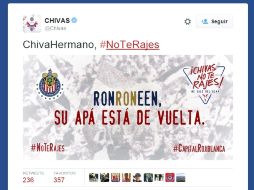 El Rebaño calienta el ambiente previo al partido contra los universitarios. TWITTER / @Chivas