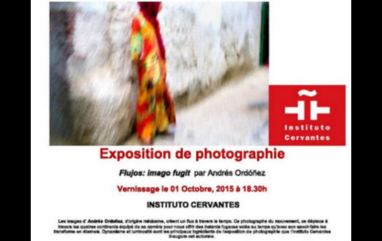 El fotógrafo mexicano expone su obra a partir de hoy en el Instituto Cervantes de Rabat. TWITTER / AndresOrdonezMX