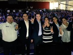Ricardo Anaya acudió al XXV Encuentro Nacional de Acción Juvenil en San Luis Potosí. TWITTER / @RicardoAnayaC
