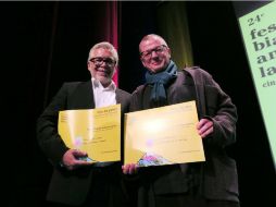 En la imagen, el director de 'La dictadura Perfecta' Luis Estrada (i) y Rodrigo Plá (d). NTX / D. del Río