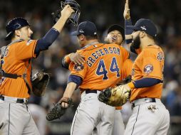 Sin mayor resistencia de parte de los Mulos de Manhattan, Houston puso el lapidario 3-0 en el marcador en el séptimo inning. AP / K. Willens