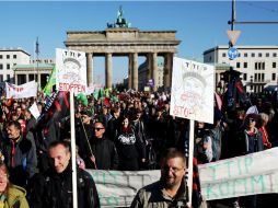 Los manifestantes temen que el acuerdo pueda mermar los estándares de seguridad alimentaria y socavar la regulación local. AFP / K. Nietfeld