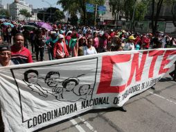 Por la marcha, alrededor de siete mil 500 escuelas de educación básica se quedarán sin clases. NTX / ARCHIVO