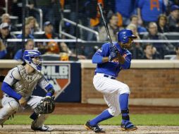 Curtis Granderson impulsó cinco de las 13 carreras de los Mets, las cuales son un récord para la franquicia en postemporada. AP / K. Willens